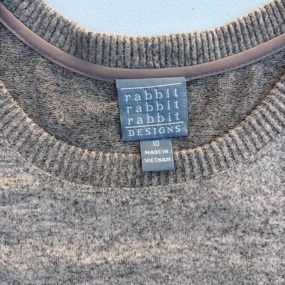 Rabbit Rabbit Rabbit Rib Knit Long  Sleeve Women’s Dress Size 10 NWT TAUPE - Picture 3 of 7